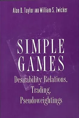 E-Book (pdf) Simple Games von Alan D. Taylor, William S. Zwicker