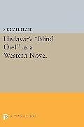 Couverture cartonnée Hedayat's Blind Owl as a Western Novel de Michael Beard