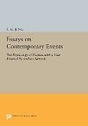 Kartonierter Einband Essays on Contemporary Events von C. G. Jung