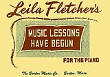 Leila Fletcher Notenblätter Music Lessons have begun