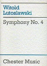 Witold Lutoslawski Notenblätter Symphony no.4 for orchestra