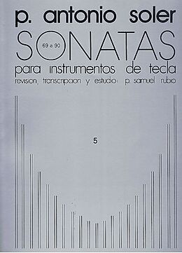 Antonio Soler Notenblätter Sonatas vol.5 (nos.69-90)