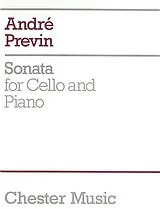 André Previn Notenblätter Sonata for cello and piano