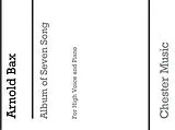 Arnold Edward Trevor Bax Notenblätter Album of 7 Songs for