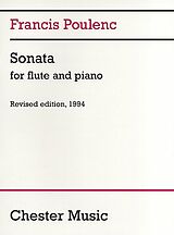 Francis Poulenc Notenblätter Sonata for flute and piano