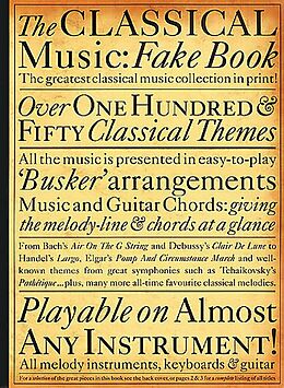  Notenblätter The classical Music Fake Book