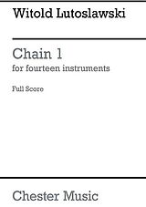 Witold Lutoslawski Notenblätter Chain 1 for 14 instruments