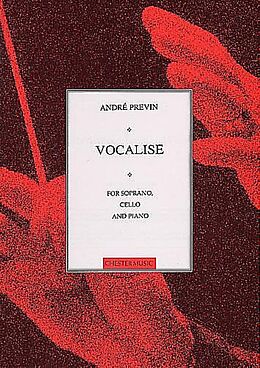 André Previn Notenblätter Vocalise for soprano, cello and piano