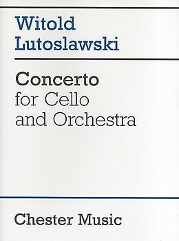 Witold Lutoslawski Notenblätter Concerto for violoncello and