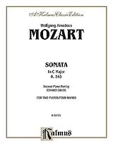 Wolfgang Amadeus Mozart Notenblätter Sonata C major KV545
