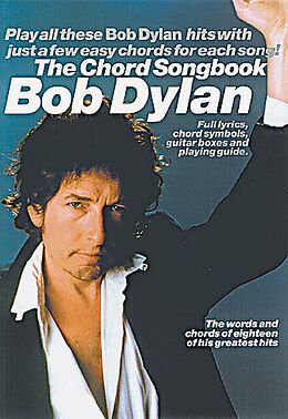  Notenblätter Bob Dylanthe Chordsongbook