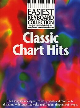  Notenblätter Easiest Keyboard CollectionClassic Chart Hits