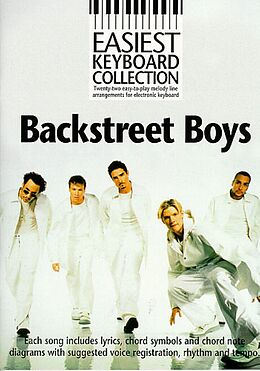  Notenblätter Easiest Keyboard CollectionBackstreet Boys