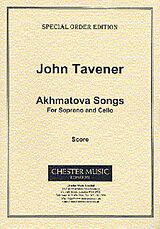 John Tavener Notenblätter Akhmatova Songs for soprano and