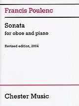 Francis Poulenc Notenblätter Sonata for oboe and piano