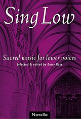  Notenblätter Sing Low Sacred musik for lower voices