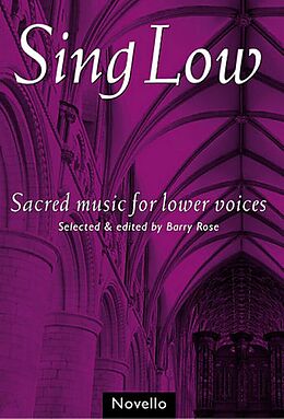  Notenblätter Sing Low Sacred musik for lower voices