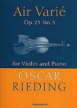 Oskar Rieding Notenblätter Air varié op.23,3