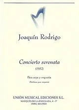Joaquin Rodrigo Notenblätter Concierto serenata para