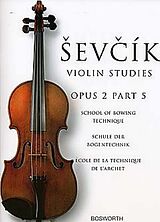 Otokar Sevcik Notenblätter Violin Studies op.2,5 (en/dt/fr/it)