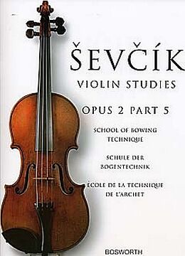 Otokar Sevcik Notenblätter Violin Studies op.2,5 (en/dt/fr/it)