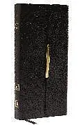 Echter Leder-Einband (Ld) KJV Compact Checkbook Bible, Black Bonded Leather, Red Letter: King James Version, Holy Bible von Thomas Nelson