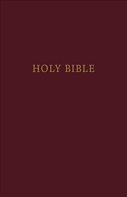 Livre Relié Kjv, Pew Bible, Large Print, Hardcover, Burgundy, Red Letter de Thomas Nelson