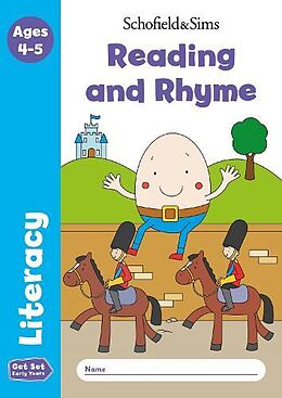Couverture cartonnée Get Set Literacy: Reading and Rhyme, Early Years Foundation Stage, Ages 4-5 de Sophie Le Schofield & Sims, Marchand, Reddaway