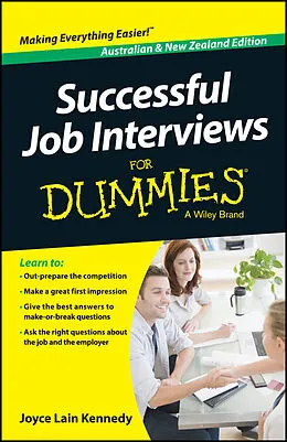 E-Book (pdf) Successful Job Interviews For Dummies - Australia / NZ von Kate Southam, Joyce Lain Kennedy