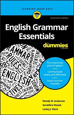 Couverture cartonnée English Grammar Essentials For Dummies de Wendy M. Anderson, Geraldine Woods, Lesley J. Ward