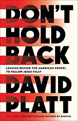 Couverture cartonnée Don't Hold Back de David Platt