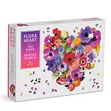 Flora Heart 750 Piece Shaped Puzzle Spiel