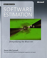 Couverture cartonnée Software Estimation: Demystifying the Black Art de Steve McConnell