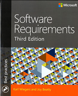 Couverture cartonnée Software Requirements de Karl Wiegers, Joy Beatty