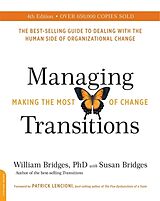 Couverture cartonnée Managing Transitions, 25th anniversary edition de Susan Bridges, William Bridges