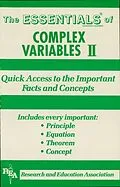E-Book (epub) Complex Variables II Essentials von Alan D. Solomon