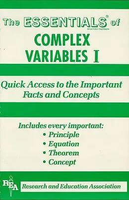 E-Book (epub) Complex Variables I Essentials von Alan D. Solomon