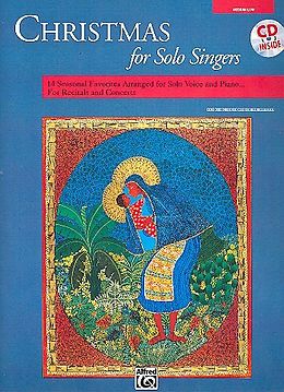 Couverture cartonnée Christmas for Solo Singers: Medium Low Voice, Book & CD de 