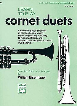 William Eisenhauer Notenblätter Learn to play Cornet Duets vol.1
