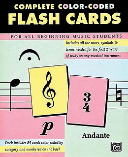  89 Color-Coded Flash Cards: Flash Cards von 