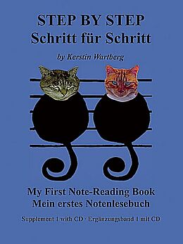Kartonierter Einband Step by Step / Schritt für Schritt - My First Note-Reading Book / Mein erstes Notenlesebuch von Kerstin Wartberg