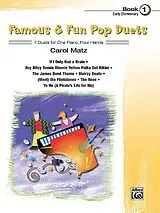 Carol Matz Notenblätter Famous and Fun Pop Duets vol.1