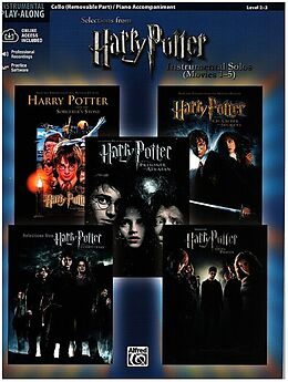 Kartonierter Einband Harry Potter Instrumental Solos for Strings (Movies 1-5): Cello, Book & Online Audio/Sotware [With CD] von Alfred Publishing (EDT)