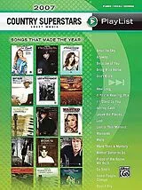  Notenblätter 2007 Country Superstars Sheet Music Playlist