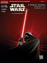 Couverture cartonnée Star Wars: A Musical Journey - Episodes I - VI - Instrumental Solos de Alfred Publishing Staff (COR)