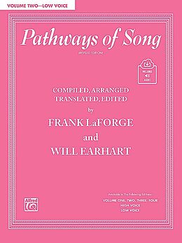 Couverture cartonnée Pathways of Song, Vol 2: Low Voice, Book & CD de Frank Laforge, Will Earhart