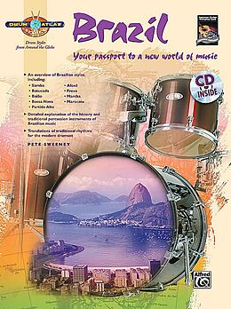 Kartonierter Einband Drum Atlas Brazil: Your Passport to a New World of Music, Book & CD von Pete Sweeney