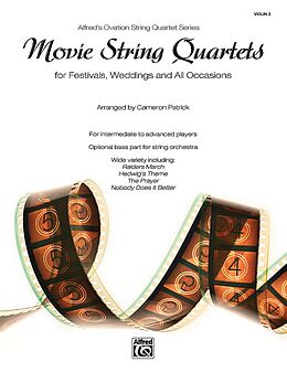 Kartonierter Einband Movie String Quartets for Festivals, Weddings, and All Occasions: Violin 2, Parts von Cameron (COP) Patrick