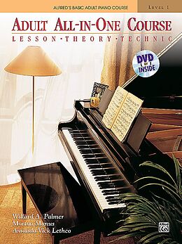 Couverture cartonnée Alfred's Basic Adult All-In-One Course, Level 1: Lesson, Theory, Technic [With DVD] de Willard A. Palmer, Morton Manus, Amanda Vick Lethco