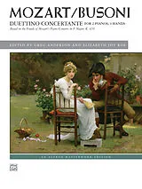 Wolfgang Amadeus Mozart Notenblätter Duettino concertante
